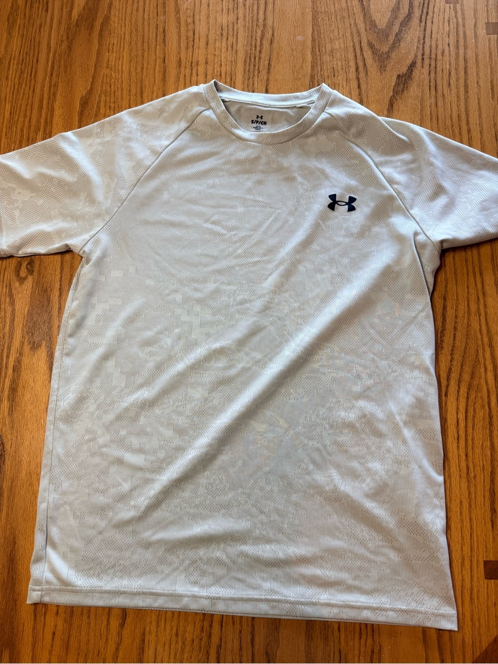 Under Armour Men’s White Short-Sleeve Performance Tee with Black Logo